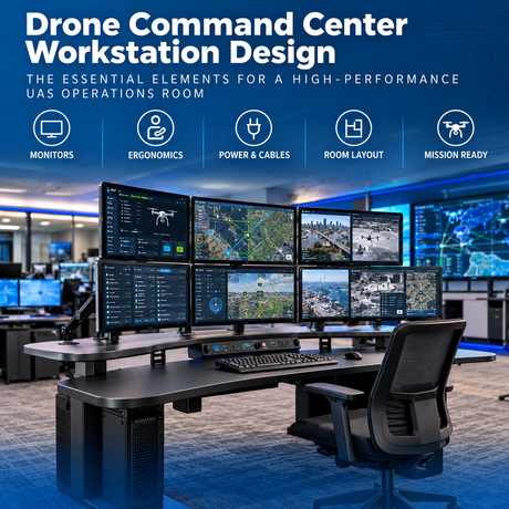 Drone Command Center Design Checklist: Monitors, Ergonomics, Power and Layout