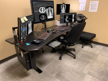 Best Standing Desk for Radiologists – Ergonomic PACS Workstation