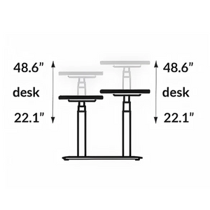 ProPlus - Dual Surface 4 Leg Sit-Stand Corner Workstation: 88x47