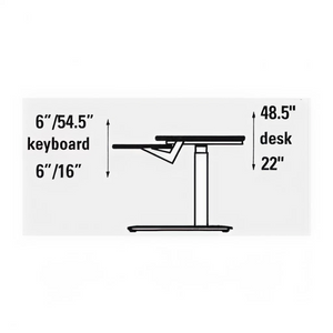 Flexo Straight - Dual Surface, 2 Leg Sit-Stand Workstation