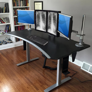 Level 2 Plus: Sit-to-Stand Single Surface Radiology Workstation