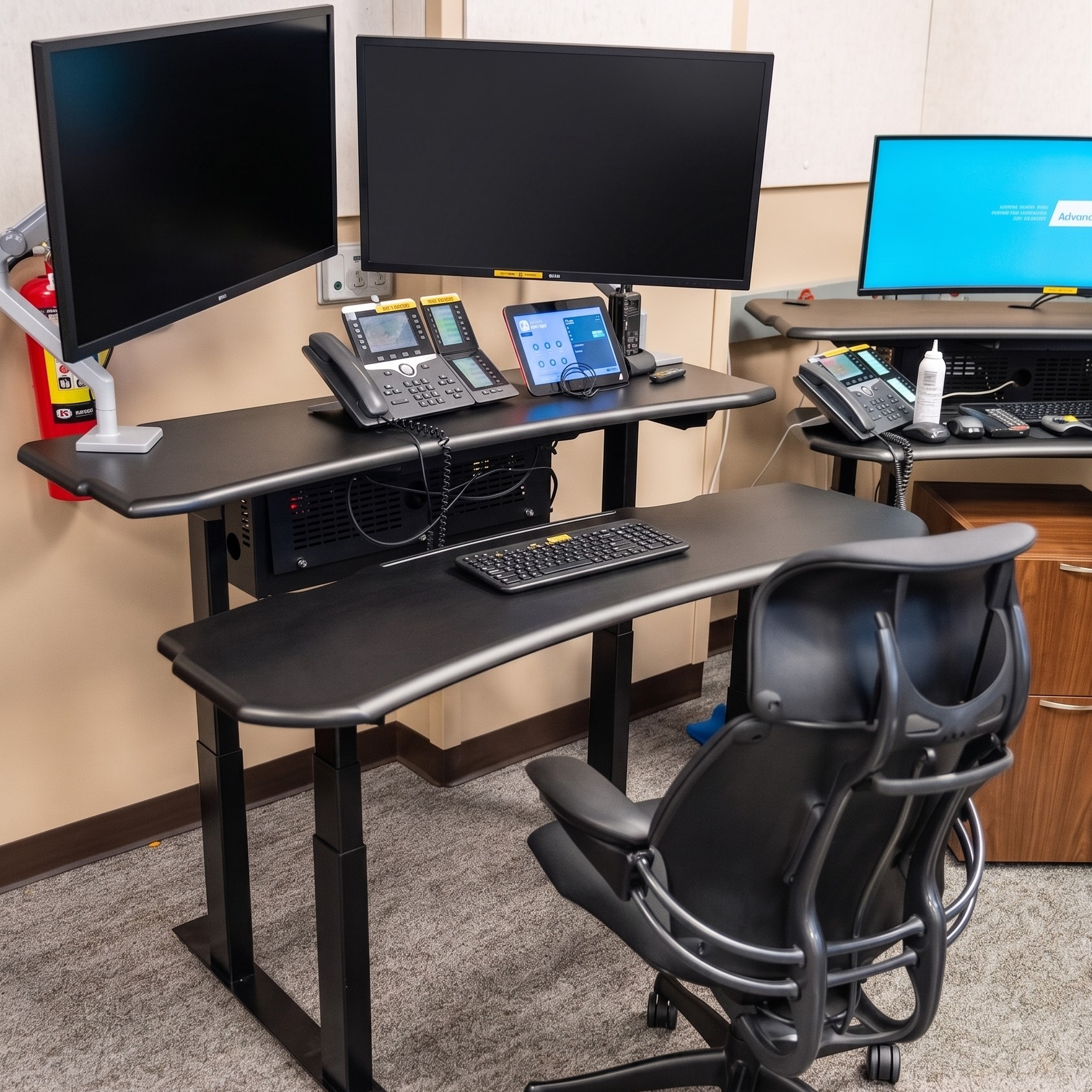 Level 3 Plus: Sit-to-Stand Dual Surface Radiology Workstation