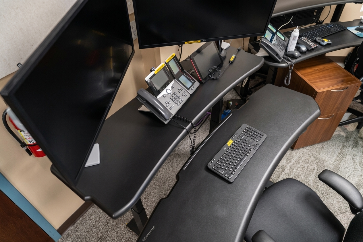 Level 3 Plus: Sit-to-Stand Dual Surface Radiology Workstation