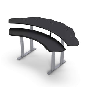 ProPlus - Dual Surface 4 Leg Sit-Stand Corner Workstation: 88x47